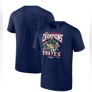ATL Braves Fanatics 2021 World Series Champions Franchise Guys T-Shirt - Youth